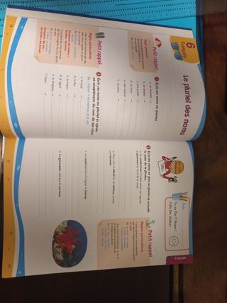 Cuaderno vacaciones francés 4° primaria a estrenar