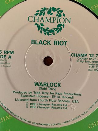 Vinil Black Riot- War Lock