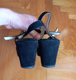 Sandalias plataforma piel