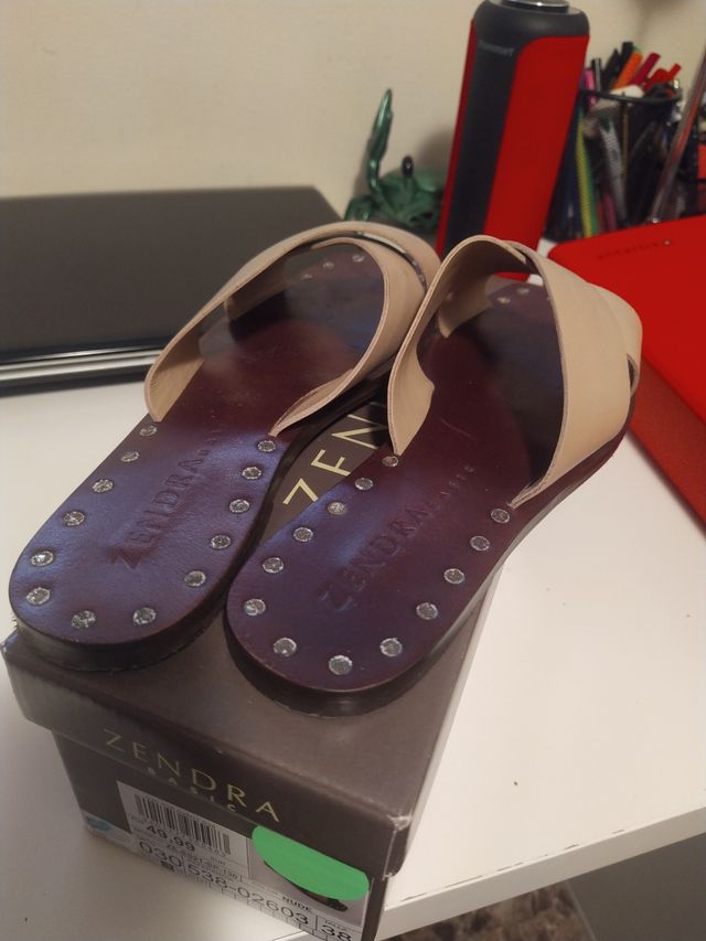 Sandalias Zendra. De El Corte Inglés.