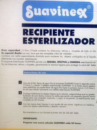 ESTERILIZADOR EN FRÍO SUAVINEX