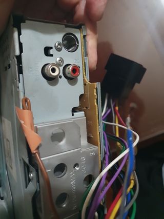 radio CD de coche  lo que se ve marca kenwood