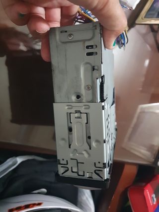 radio CD de coche  lo que se ve marca kenwood