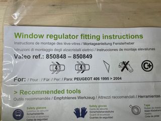 Elevalunas vehículo PEUGEOT 406 1995 > 2004