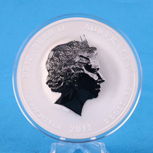 Australia 2011 - 2 $ - Anno del coniglio - 2 Oz Ag