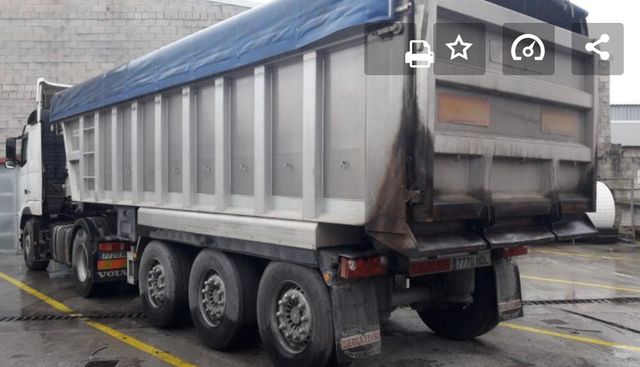 Trasporte de tierra árido escombro fresado