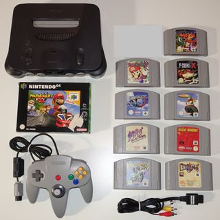 Nintendo 64 +10 juegos Mario Kart 64 Banjo-Kazooie