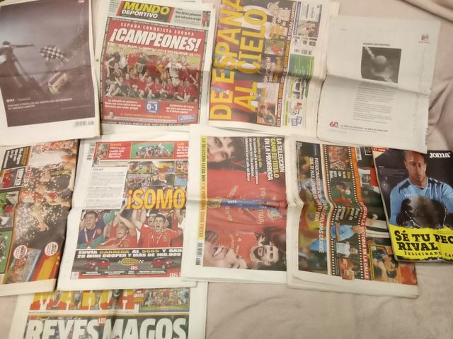 lote periódicos selección española y revista