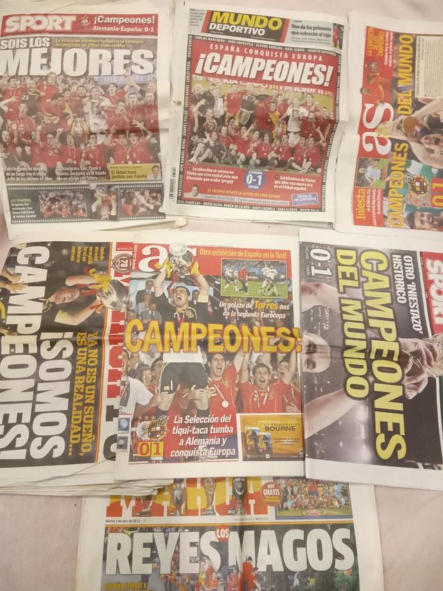 lote periódicos selección española y revista