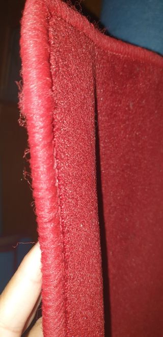 alfombra roja/azul 2×3m