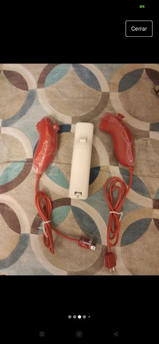 Mando wii + 2 Nunchuk rojos