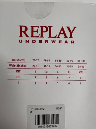 Pack 2 boxer REPLAY talla M 