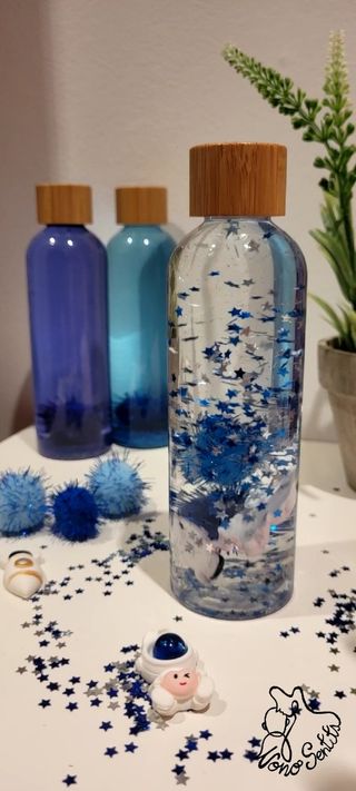 Botella sensorial Astronauta