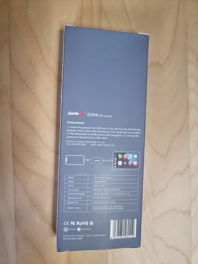 CARLINKIT INALÁMBRICO PARA ANDROID Y APPLE