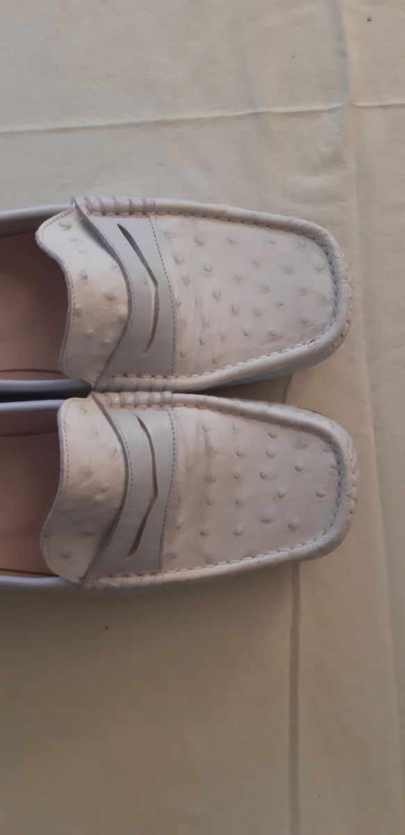 Scarpe Mocassini in pelle Azzurra. Mis. 37.