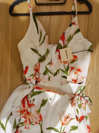 mono largo de flores para ancha