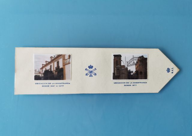 marcapáginas MAESTRANZA DE ARTILLERIA DE SEVILLA. 