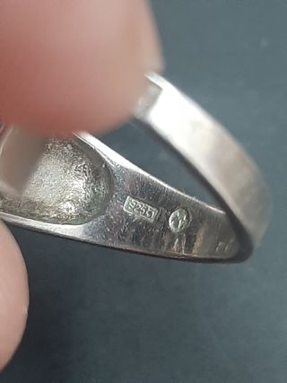 anillo plata  art decco envio incluido