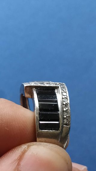 anillo plata  art decco envio incluido