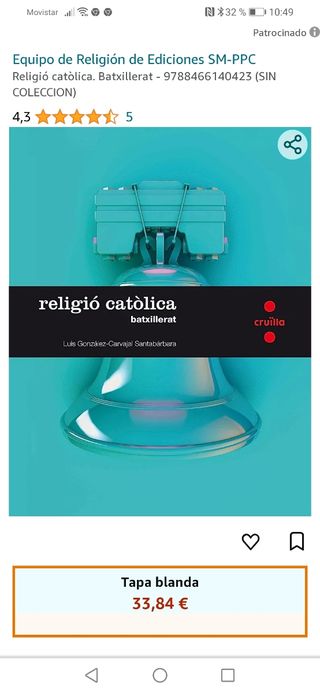 Libro 1º Bachillerato Religió ISBN 9788466140423