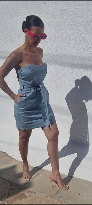 Vestido  denim H&M