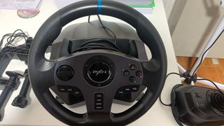 PXN V9 Volante y Pedales, Volante con Vibración, 2