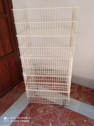 Cestas metalicas apilables