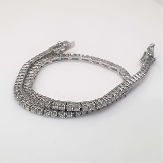 PULSERA RIVIERE ORO 18K BRILLANTES 1 CT