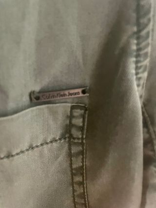 CALVIN KLEIN JEANS - Camisa verde khaki t. XS