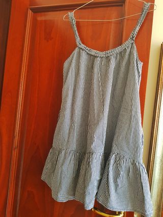 Vestido cuadros vichy ZARA (S)