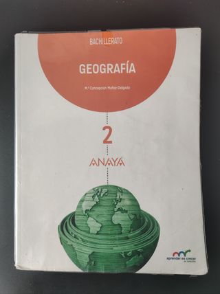 Libro de Geografía Anaya Bachillerato 2