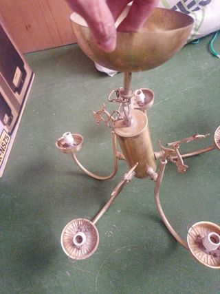 Lampara antigua de techo