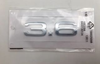 EMBLEMA LATERAL O TRASERO LOGO AUDI 3.6