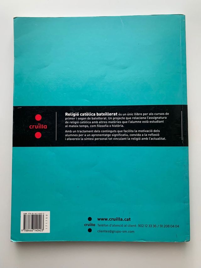 Religió catòlica 1r batxillerat