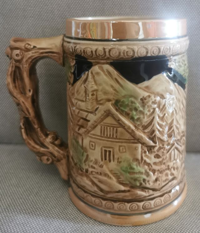 Boccale birra fatto a mano stile bavarese