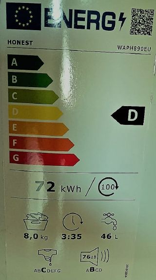 LAVADORA NUEVA 8 KG INVERTER A+++ GRIS