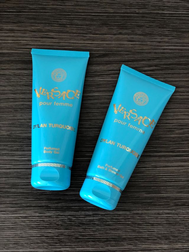 Conjunto corpo turquesa Versace