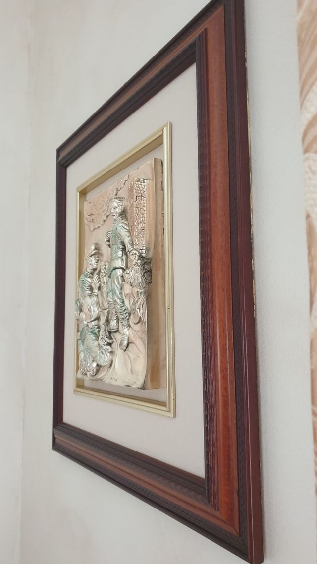 Quadro raffigurante un'evento storico.