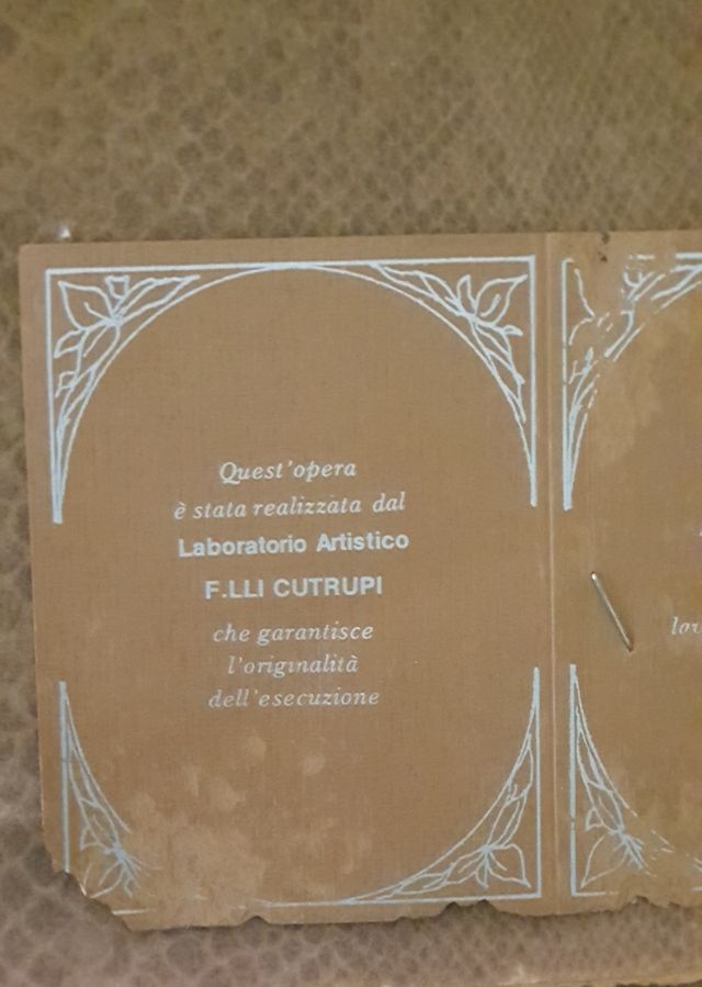 Quadro raffigurante un'evento storico.