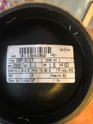 Bomba de pozo de 1,5 hp
