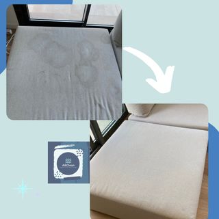 Limpieza y desinfección de sofá 