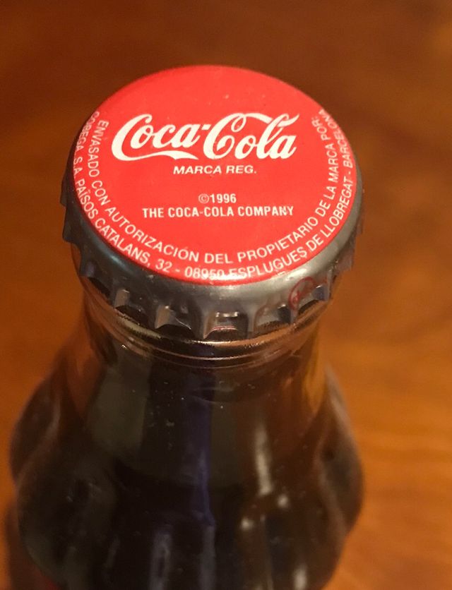 Botella, Coca Cola, ESPAÑA, FABRICA de BARCELONA