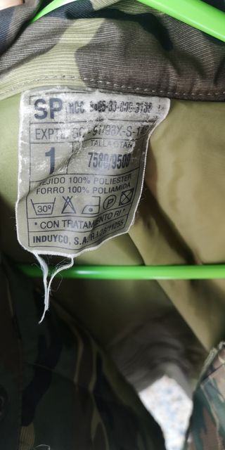 Chaquetón militar camuflaje