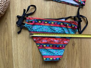 Bikini estampado naranja negro T.L