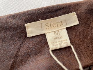 Vestido midi efecto ante. Sfera. NUEVO