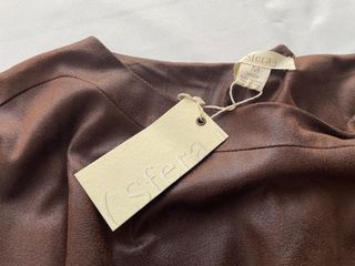 Vestido midi efecto ante. Sfera. NUEVO