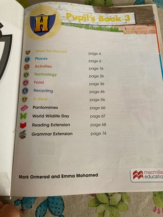 Libro inglés. Tercero primaria. Pupil's book