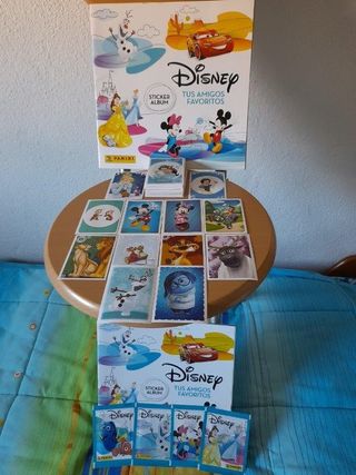 🔵 2 álbumes, 4 sobres y más de 100 cromos Disney