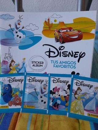 🔵 2 álbumes, 4 sobres y más de 100 cromos Disney