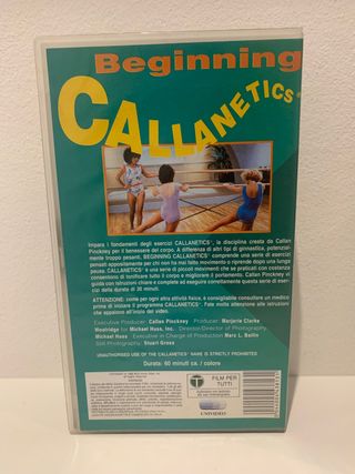 Tris di vhs di ginnastica vintage